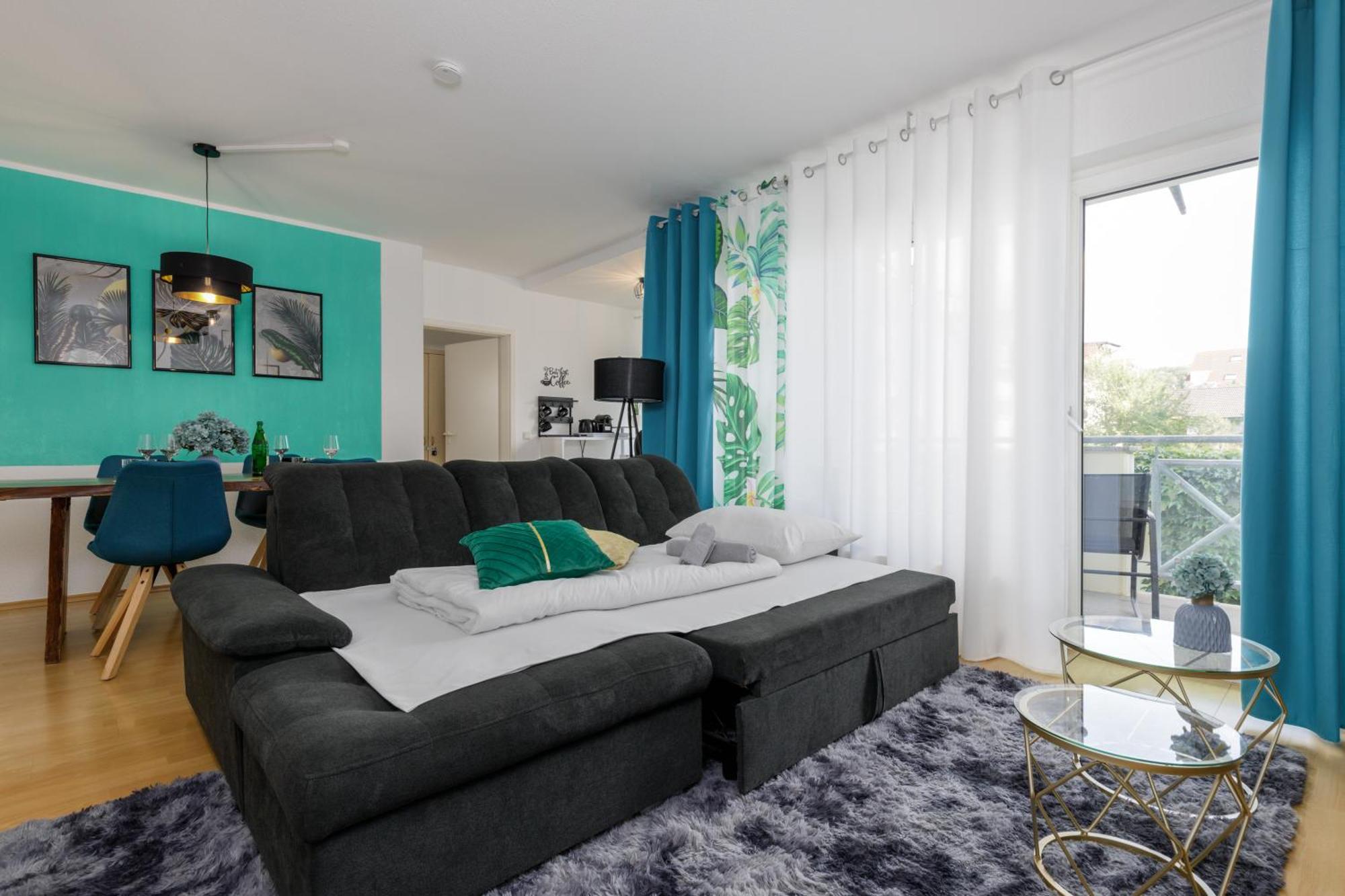 2 Zimmer Wohnung, Kueche, Bad, Balkon, Netflix Alzey Exterior foto